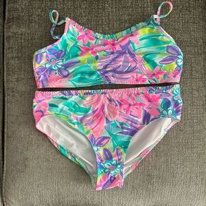 EUC used one time Lily Pulitzer bathing suit size 14 Girls